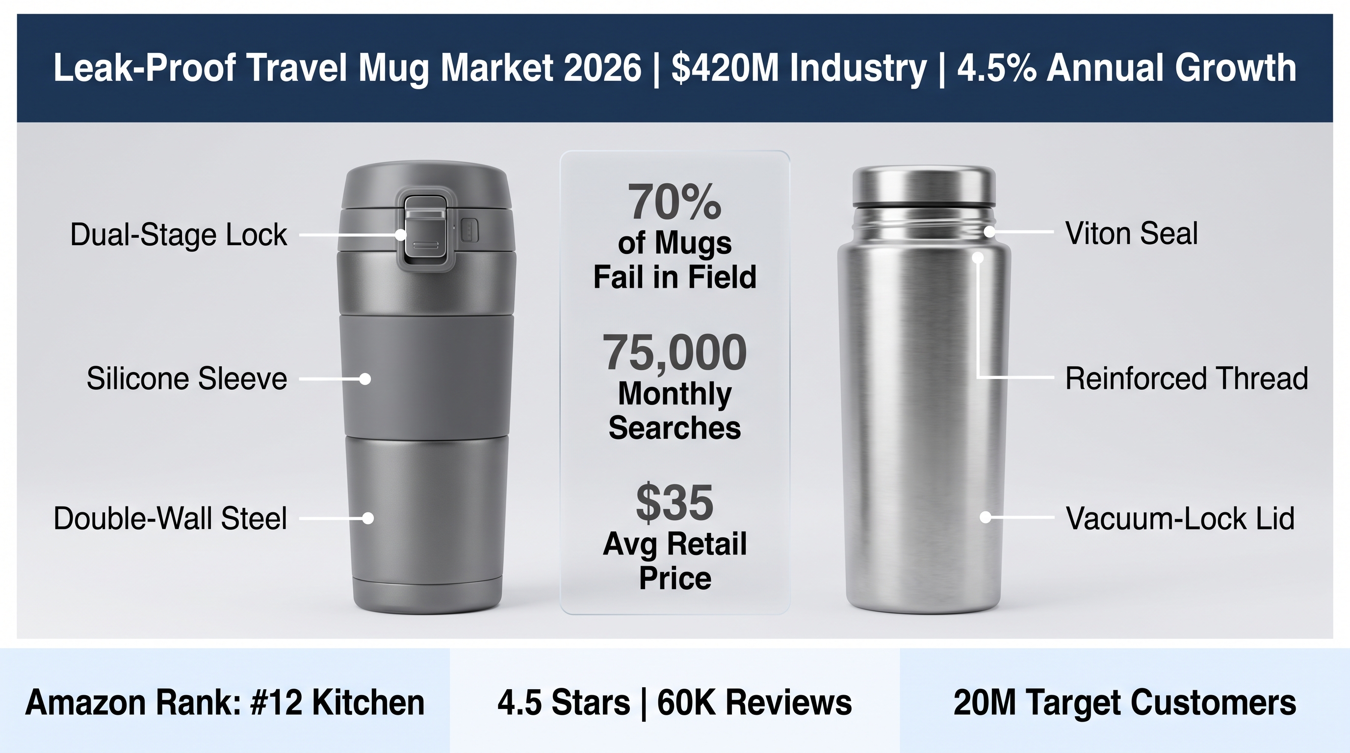Leak-Proof Travel Mug Market: Outdoor Reliability 2026